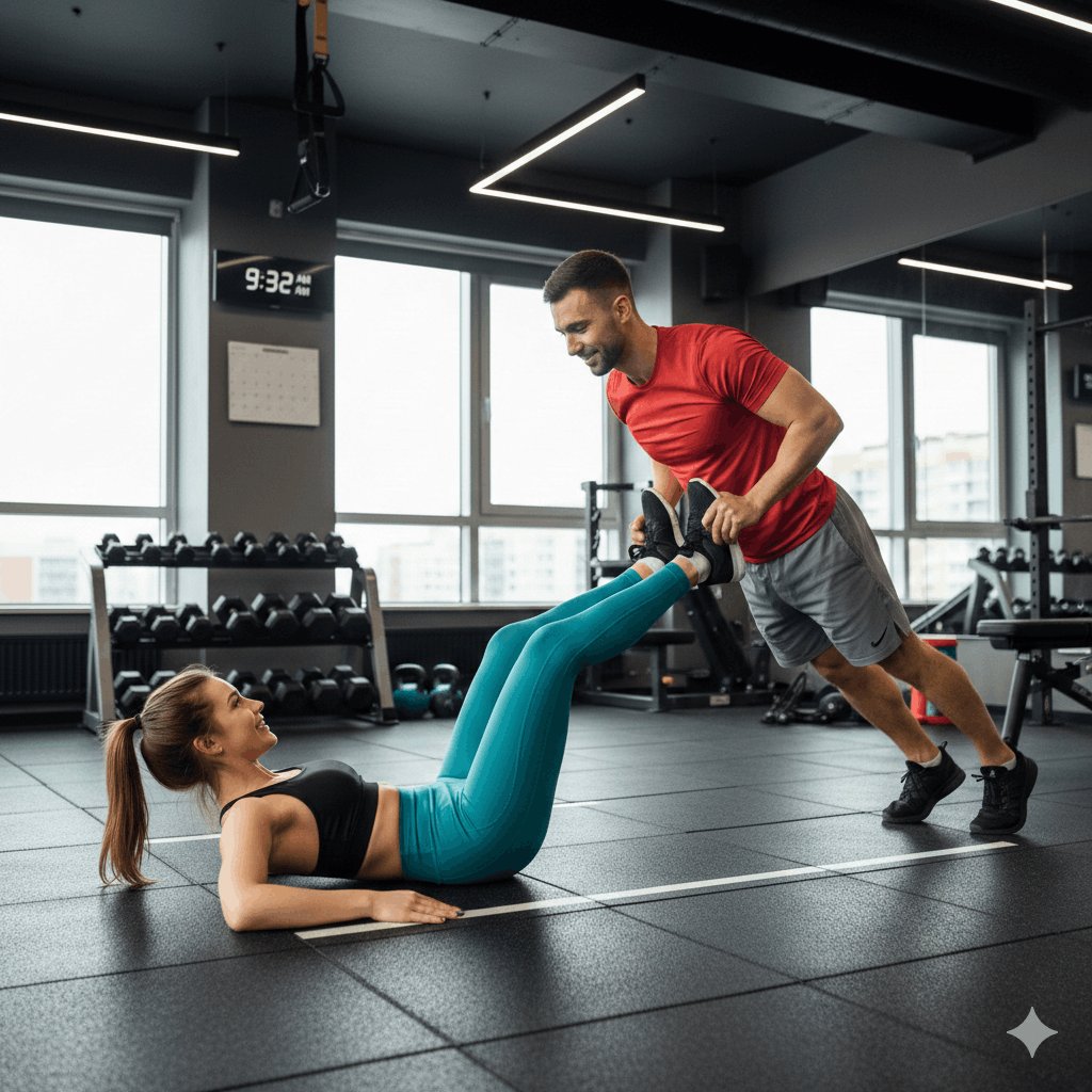 Fitness Workout Partnerübungen im Sport – Ideen und Tipps für effektives Training zu zweit