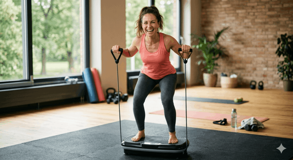 Frau Fitness vibrationsplatte.de Sidebar 1