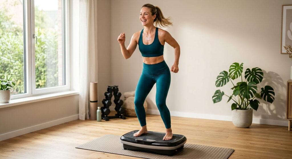 Frau Sport Vibrationsplatte vibrationsplatte.de Sidebar
